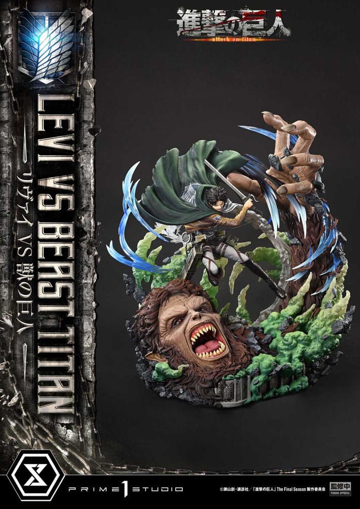 Attack on Titan Ultimate Premium Masterline Series Statue 1/4 Levi Versus Beast Titan 73 cm - Preorder - ETA: 25.04.2026