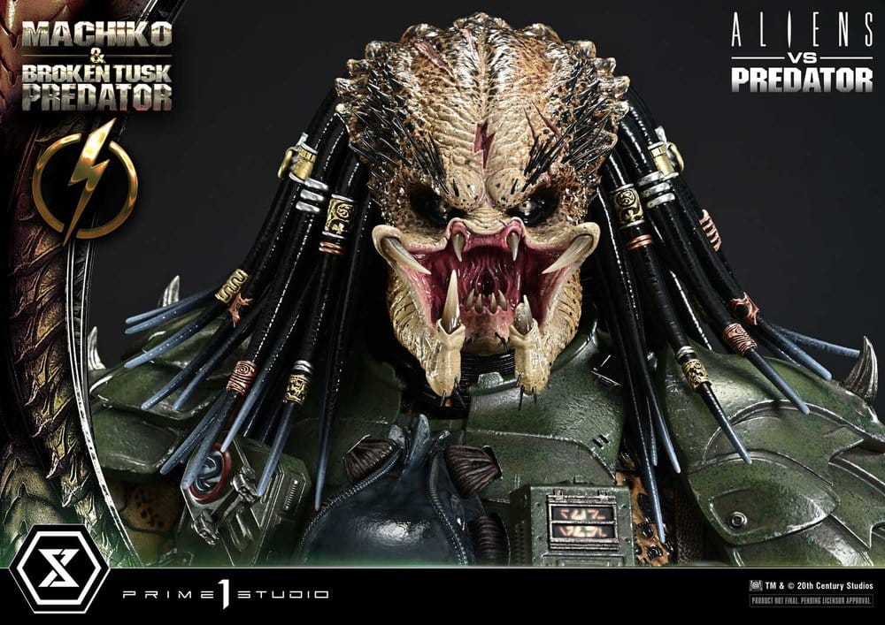 Aliens vs. Predator (Comic) Ultimate Premium Masterline Statue 1/4 Machiko & Broken Tusk Predator 79 cm - Preorder - ETA: 25.04.2028