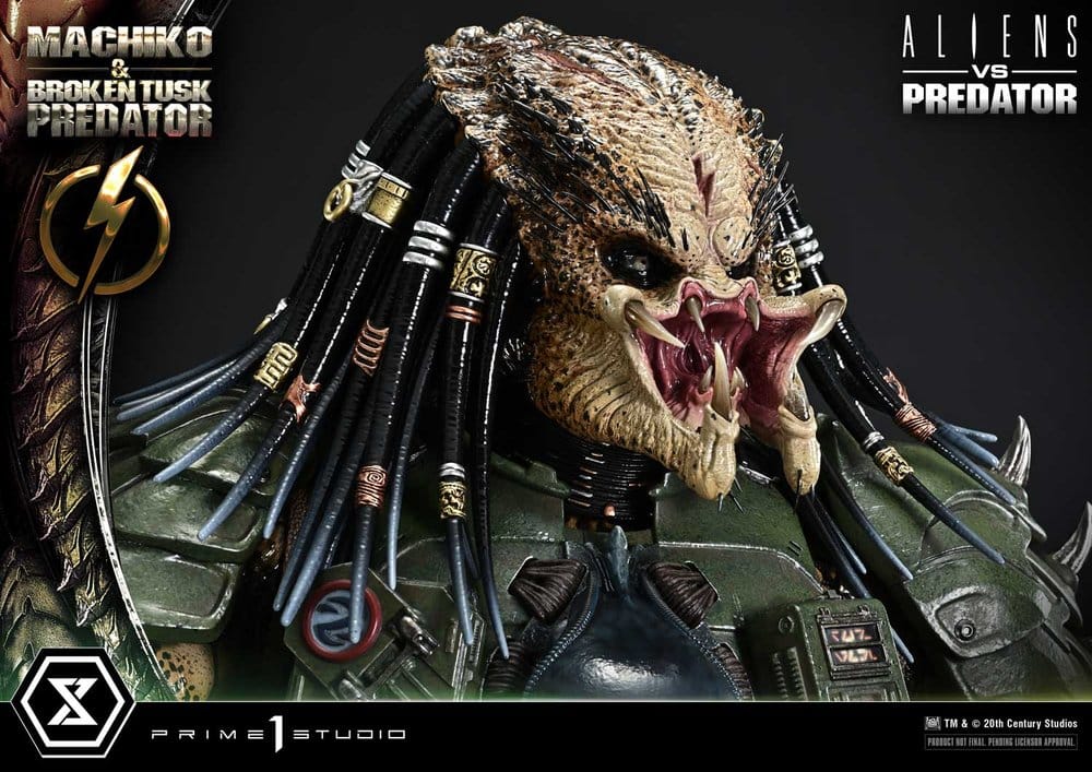 Aliens vs. Predator (Comic) Ultimate Premium Masterline Statue 1/4 Machiko & Broken Tusk Predator 79 cm - Preorder - ETA: 25.04.2028