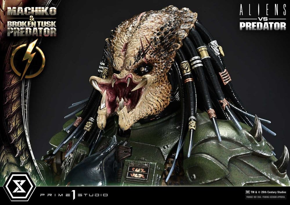 Aliens vs. Predator (Comic) Ultimate Premium Masterline Statue 1/4 Machiko & Broken Tusk Predator 79 cm - Preorder - ETA: 25.04.2028