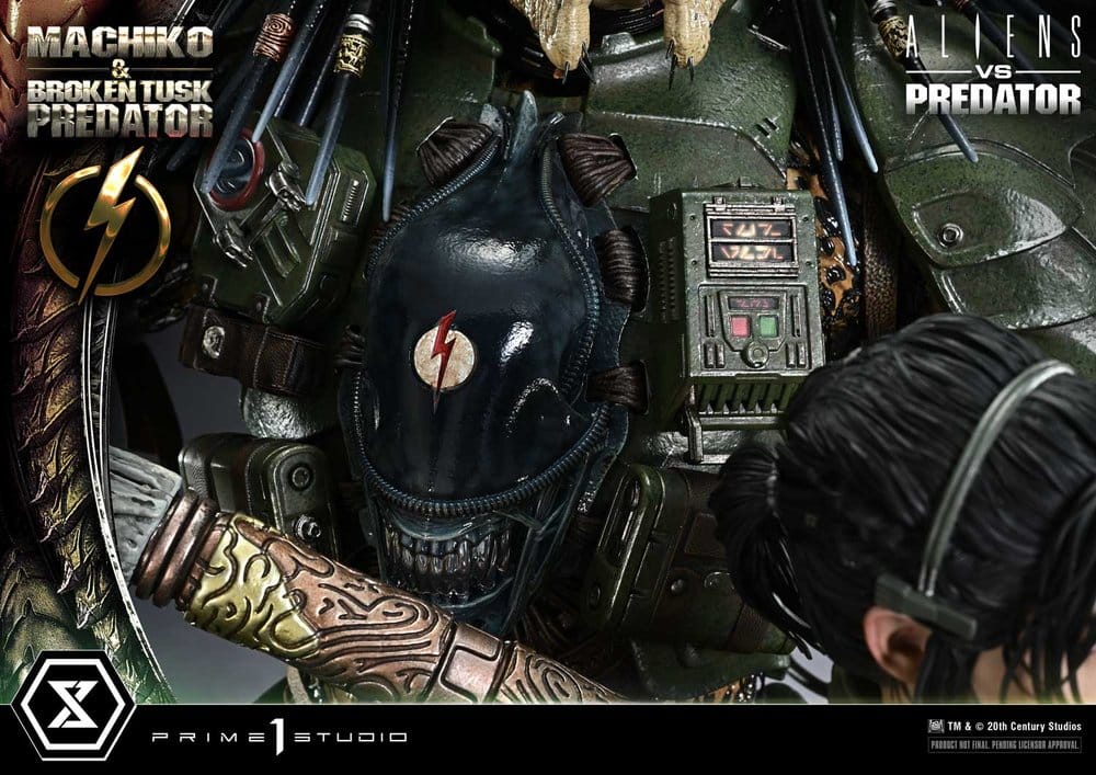 Aliens vs. Predator (Comic) Ultimate Premium Masterline Statue 1/4 Machiko & Broken Tusk Predator 79 cm - Preorder - ETA: 25.04.2028