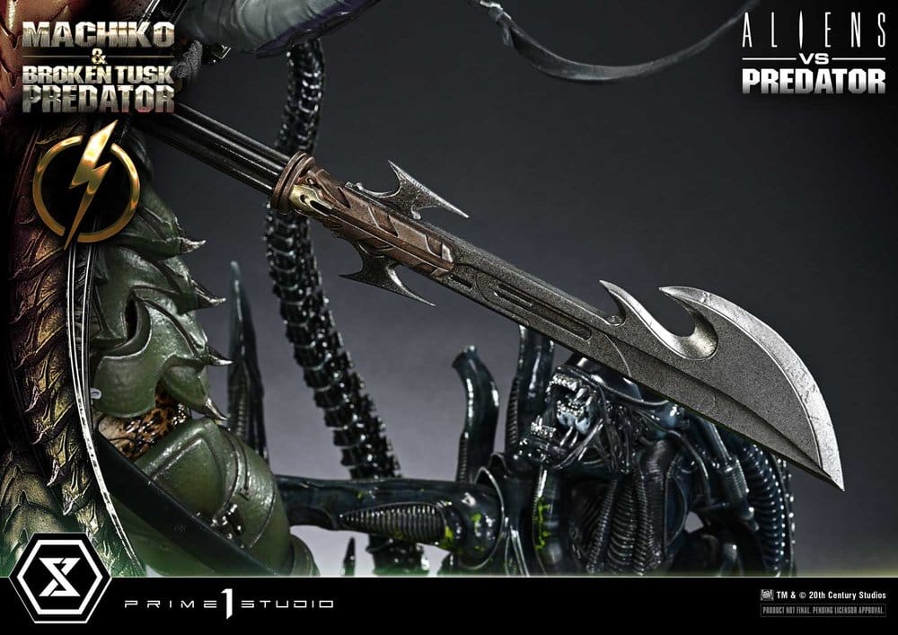 Aliens vs. Predator (Comic) Ultimate Premium Masterline Statue 1/4 Machiko & Broken Tusk Predator 79 cm - Preorder - ETA: 25.04.2028