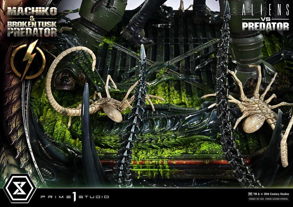 Aliens vs. Predator (Comic) Ultimate Premium Masterline Statue 1/4 Machiko & Broken Tusk Predator 79 cm - Preorder - ETA: 25.04.2028