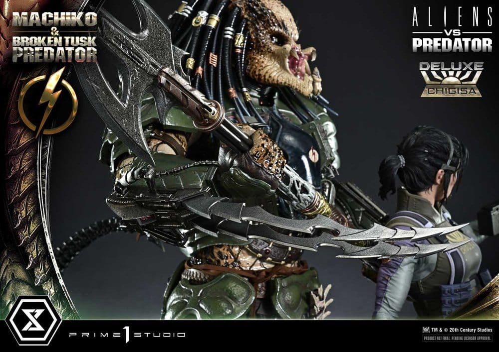 Aliens vs. Predator (Comic) Ultimate Premium Masterline Statue 1/4 Machiko & Broken Tusk Predator Deluxe Version 84 cm - Preorder - ETA: 25.04.2028