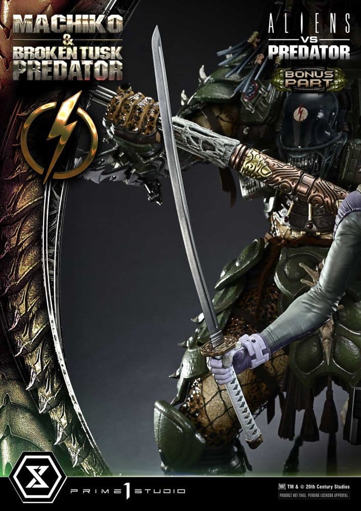 Aliens vs. Predator (Comic) Ultimate Premium Masterline Statue 1/4 Machiko & Broken Tusk Predator DX Bonus Version 84 cm - Preorder - ETA: 25.04.2028