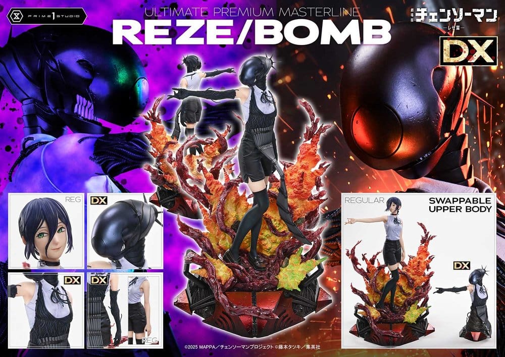 Chainsaw Man Ultimate Premium Masterline Series Statue 1/4 REZE/BOMB Deluxe Version 56 cm - Preorder - ETA: 25.07.2028