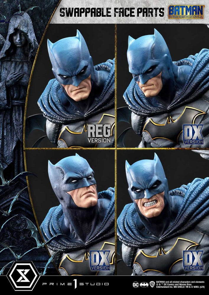 Batman Ultimate Premium Masterline Series Statue 1/4 Batman Rebirth Edition Blue Deluxe Version 71 cm - Preorder - ETA: Ende 03.2026