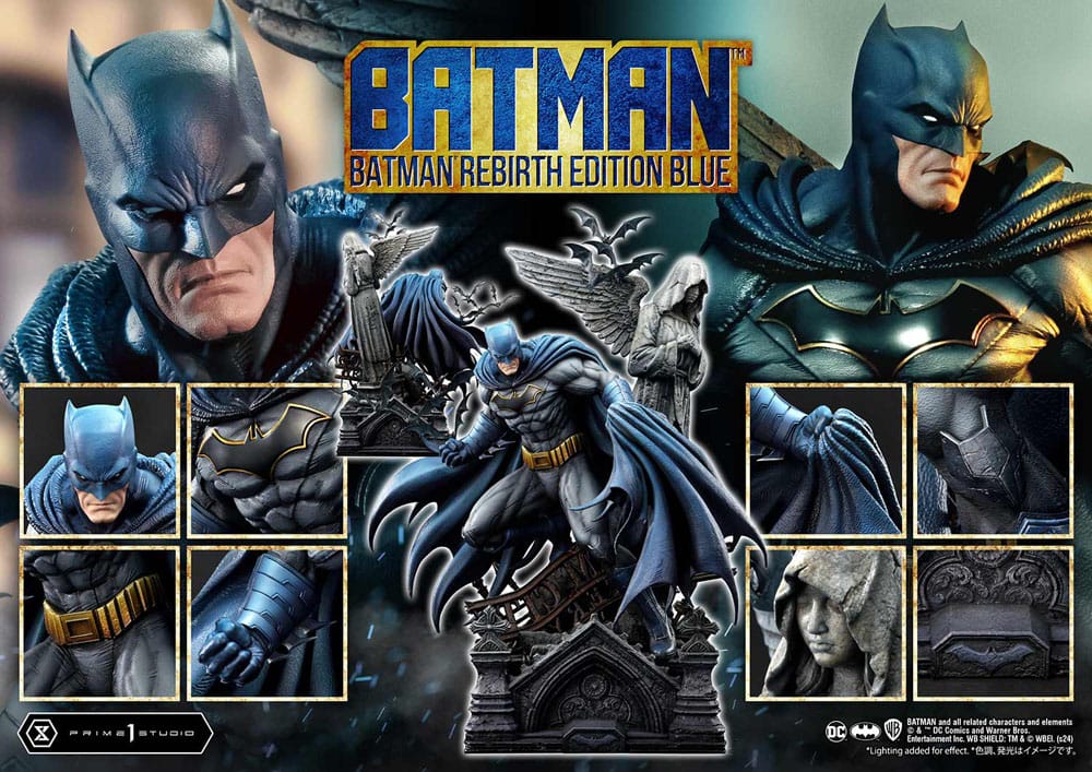 Batman Ultimate Premium Masterline Series Statue 1/4 Batman Rebirth Edition Blue Deluxe Version 71 cm - Preorder - ETA: Ende 03.2026