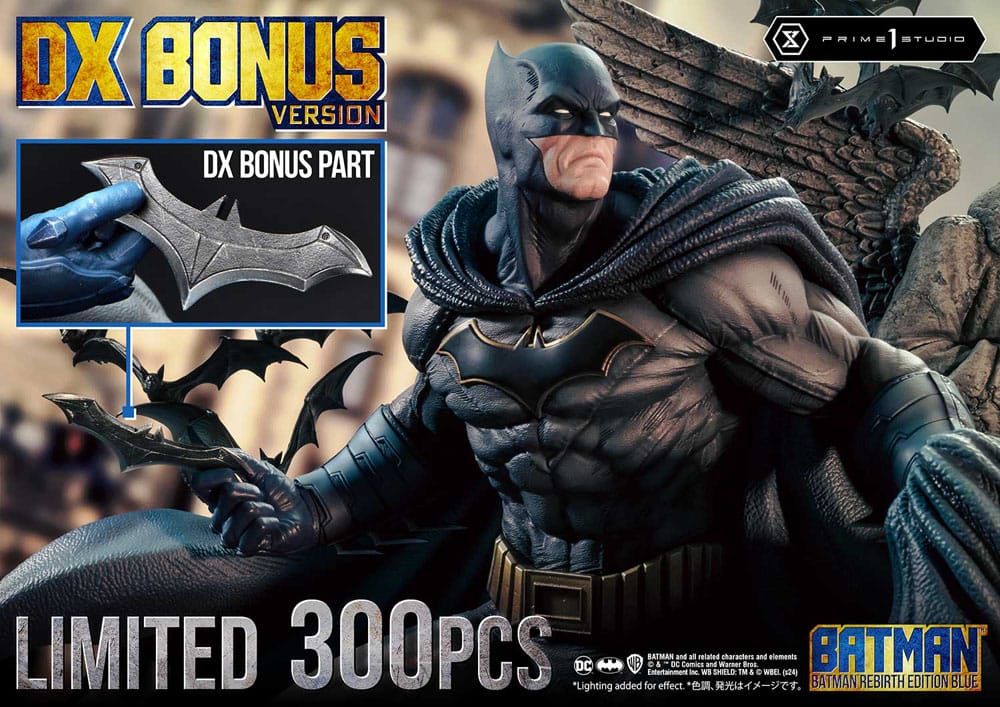 Batman Ultimate Premium Masterline Series Statue 1/4 Batman Rebirth Edition Blue Deluxe Bonus Version 71 cm - limitiert - Preorder - ETA: Ende 03.2026