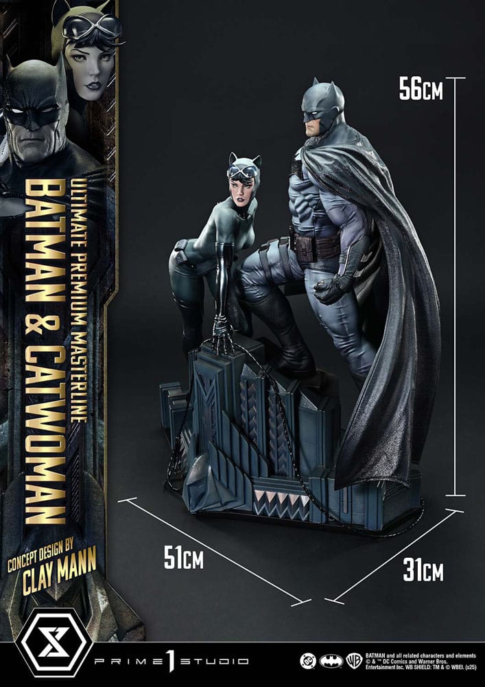 DC Comics Ultimate Premium Masterline Series Statue 1/4 Batman & Catwoman (Concept Design by Clay Mann) Bonus Version 56 cm  - Preorder - ETA: 26.07.2027