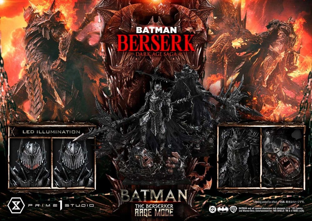 DC Comics Ultimate Premium Masterline Series Statue 1/4 Batman (Comics) Batman: The Berserker Rage Mode 82 cm  - Preorder - ETA: 25.10.2027