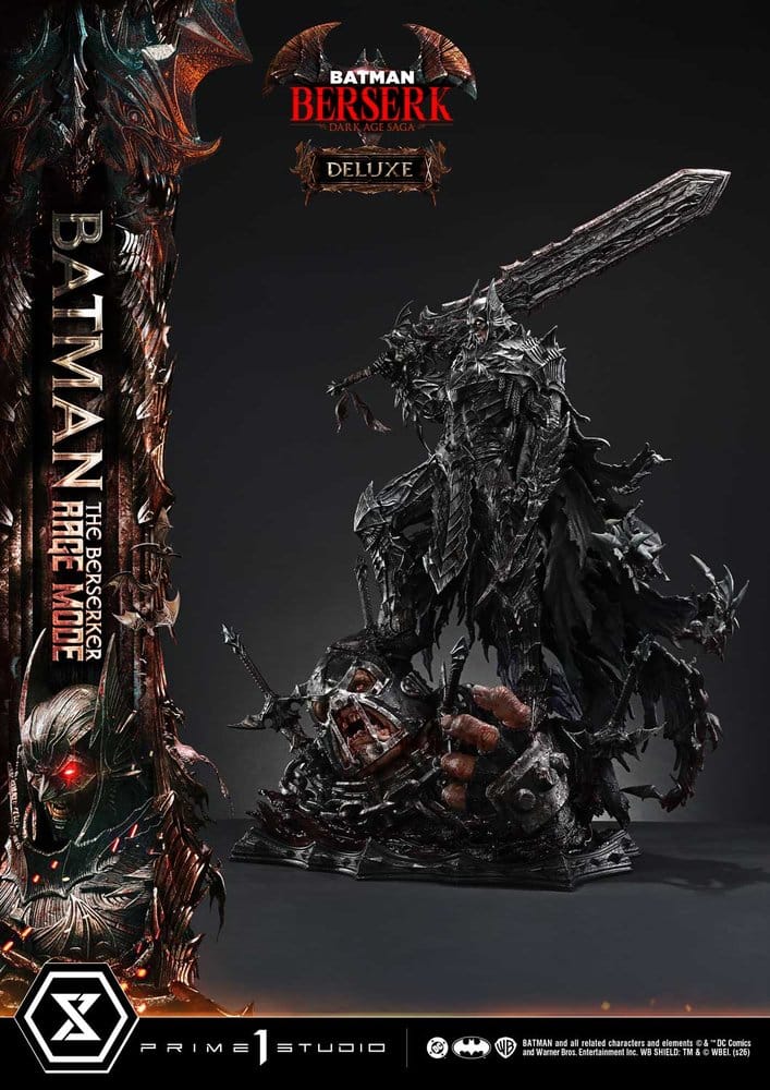 DC Comics Ultimate Premium Masterline Series Statue 1/4 Batman (Comics) Batman: The Berserker Rage Mode Deluxe Version 93 cm  - Preorder - ETA: 25.10.2027