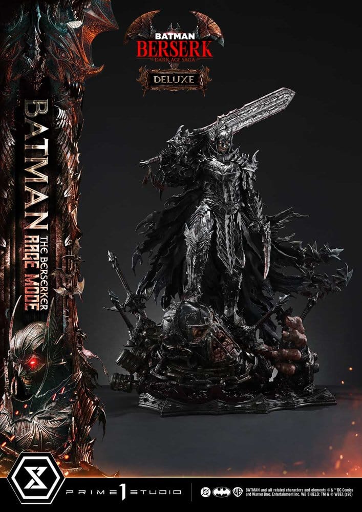 DC Comics Ultimate Premium Masterline Series Statue 1/4 Batman (Comics) Batman: The Berserker Rage Mode Deluxe Version 93 cm  - Preorder - ETA: 25.10.2027