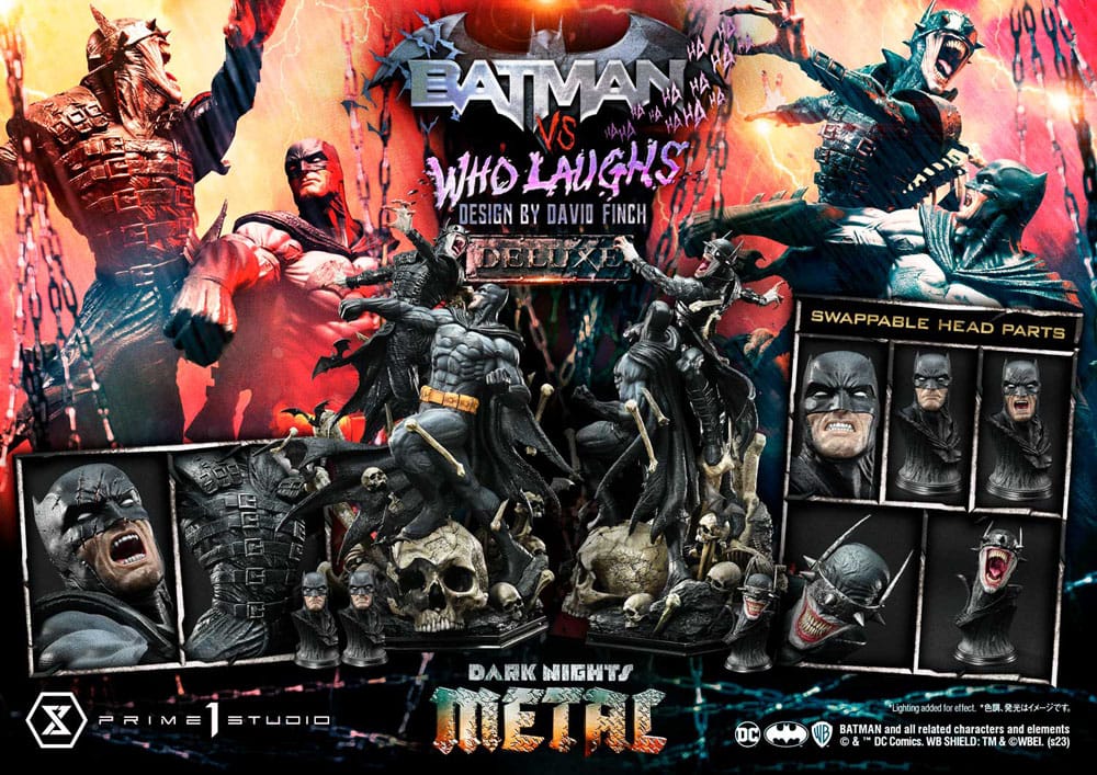 Dark Nights: Metal Ultimate Premium Masterline Series Statue 1/4 Batman VS Batman Who Laughs Deluxe Version 67 cm - Preorder - ETA: Ende 08.2025