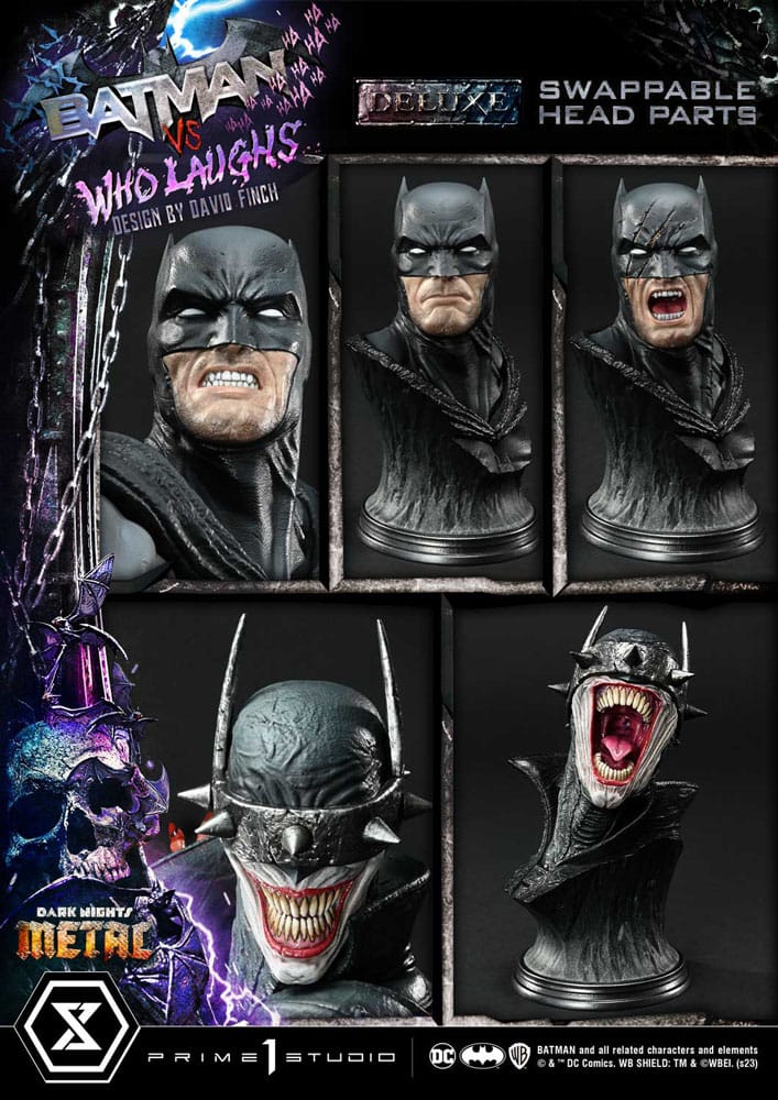 Dark Nights: Metal Ultimate Premium Masterline Series Statue 1/4 Batman VS Batman Who Laughs Deluxe Version 67 cm - Preorder - ETA: Ende 08.2025