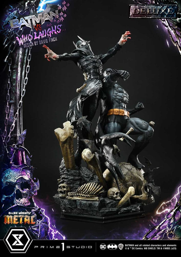 Dark Nights: Metal Ultimate Premium Masterline Series Statue 1/4 Batman VS Batman Who Laughs Deluxe Version 67 cm - Preorder - ETA: Ende 08.2025