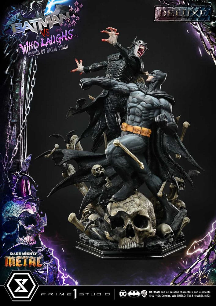 Dark Nights: Metal Ultimate Premium Masterline Series Statue 1/4 Batman VS Batman Who Laughs Deluxe Version 67 cm - Preorder - ETA: Ende 08.2025