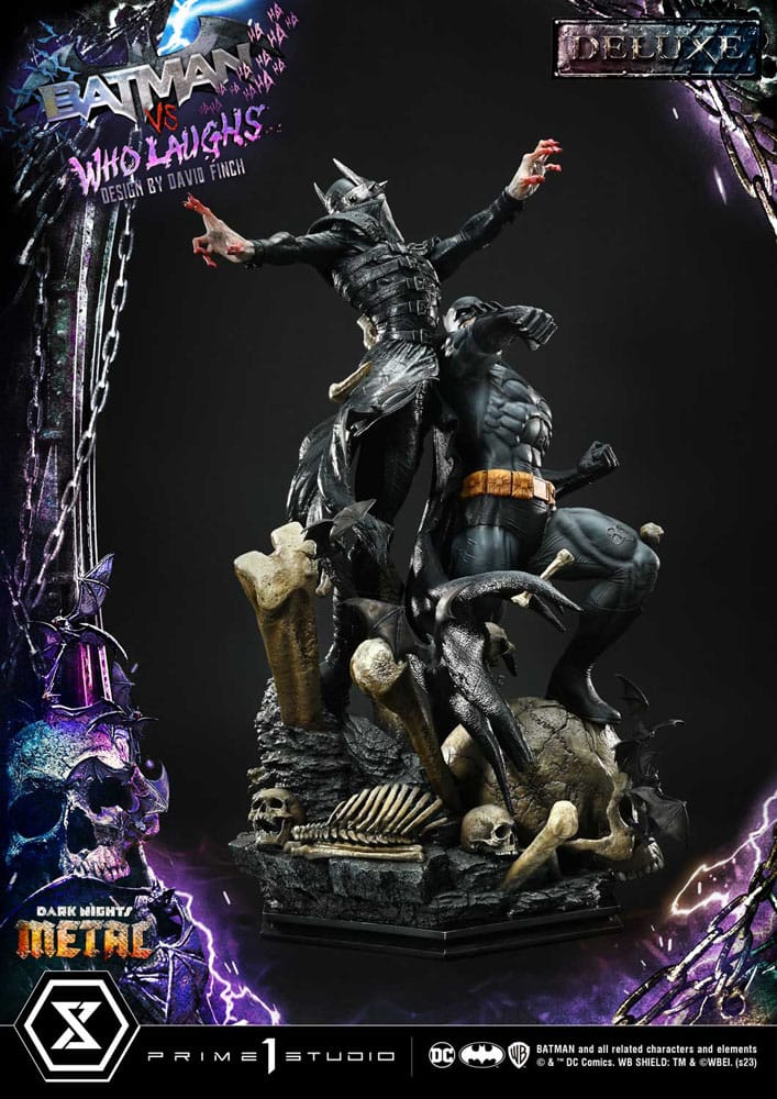 Dark Nights: Metal Ultimate Premium Masterline Series Statue 1/4 Batman VS Batman Who Laughs Deluxe Version 67 cm - Preorder - ETA: Ende 08.2025