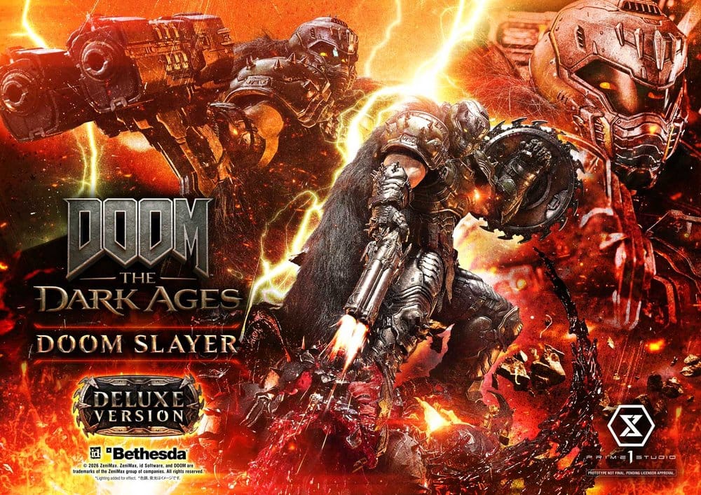 DOOM: The Dark Ages Ultimate Premium Masterline Series Statue 1/4 DOOM Slayer Deluxe Version 77 cm  - Preorder - ETA: 20.10.2027