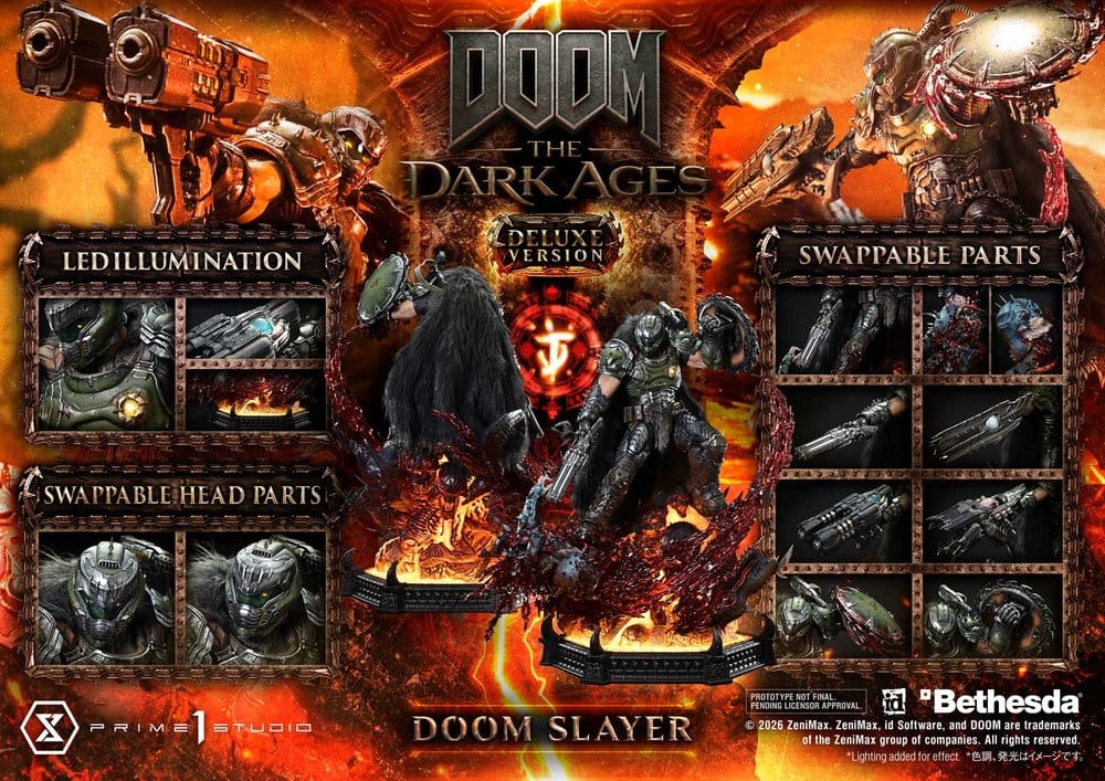 DOOM: The Dark Ages Ultimate Premium Masterline Series Statue 1/4 DOOM Slayer Deluxe Version 77 cm  - Preorder - ETA: 20.10.2027