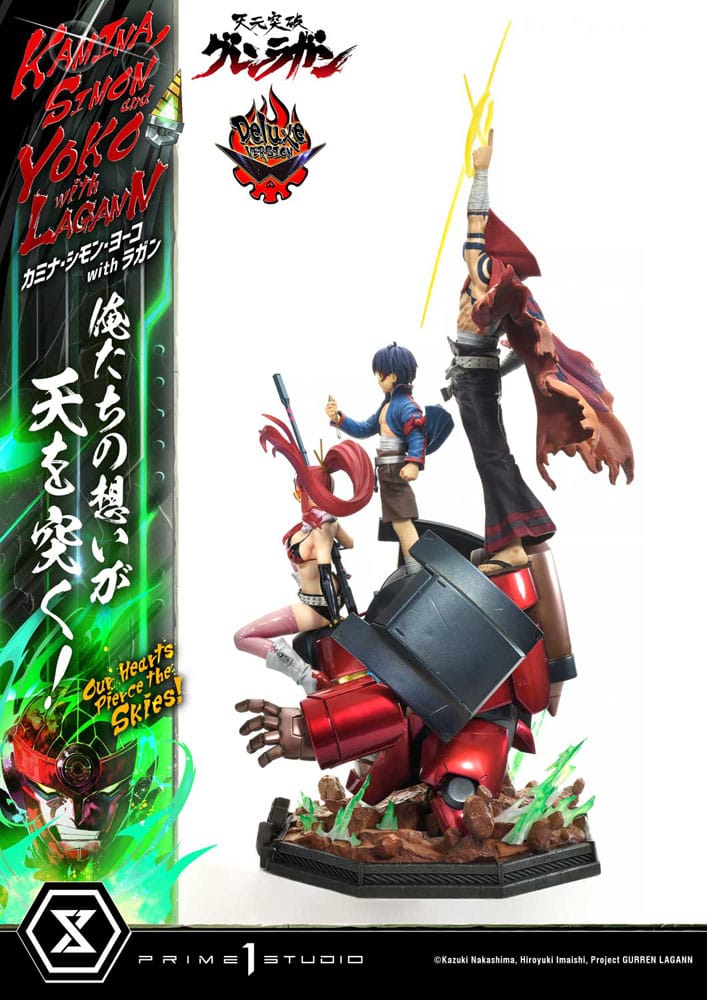 Gurren Lagann Ultimate Premium Masterline Series Statue 1/4 Kamina, Simon & Yoko with Lagann Deluxe Version 97 cm - Preorder - ETA: 20.01.2026