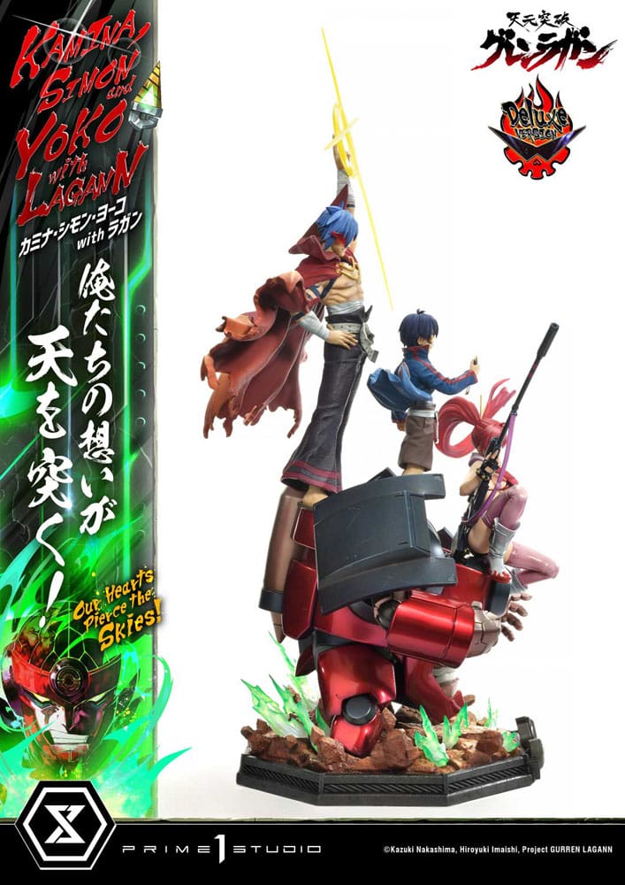 Gurren Lagann Ultimate Premium Masterline Series Statue 1/4 Kamina, Simon & Yoko with Lagann Deluxe Version 97 cm - Preorder - ETA: 20.01.2026