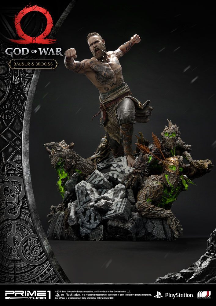 God of War (2018) Statue Baldur & Broods 62 cm - Preorder - ETA: 20.12.2025