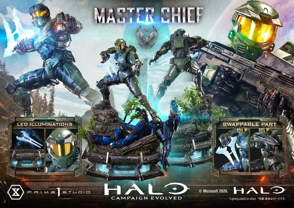 Halo Ultimate Premium Masterline Series Statue 1/4 Campaign Evolved Master Chief Bonus Version 78 cm - Preorder - ETA: 25.07.2028