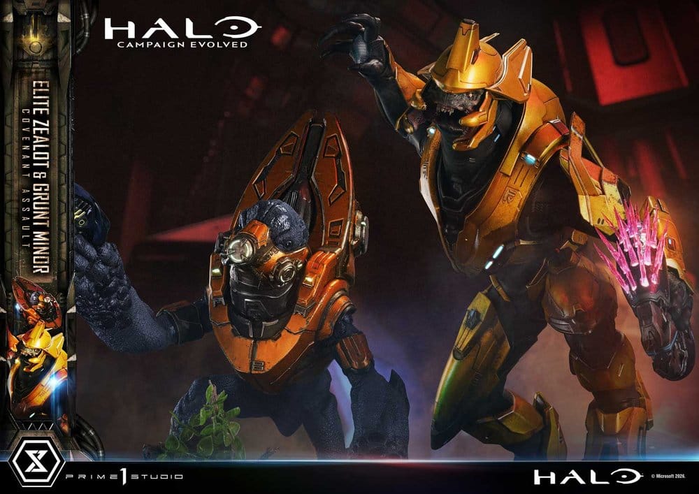 Halo: Campaign Evolved Ultimate Premium Masterline Series Statue 1/4 Elite Zealot & Grunt Minor: Covenant Assault 81 cm - Preorder - ETA: 25.07.2028