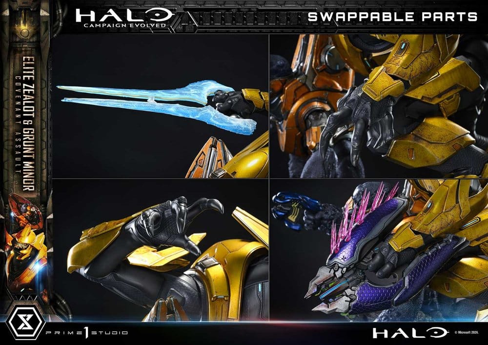 Halo: Campaign Evolved Ultimate Premium Masterline Series Statue 1/4 Elite Zealot & Grunt Minor: Covenant Assault 81 cm - Preorder - ETA: 25.07.2028