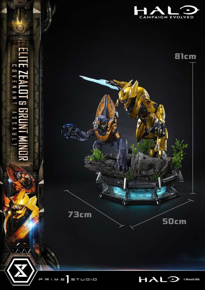 Halo: Campaign Evolved Ultimate Premium Masterline Series Statue 1/4 Elite Zealot & Grunt Minor: Covenant Assault 81 cm - Preorder - ETA: 25.07.2028