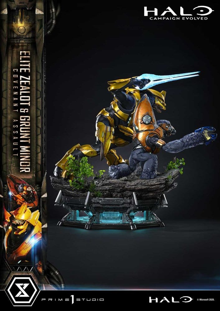 Halo: Campaign Evolved Ultimate Premium Masterline Series Statue 1/4 Elite Zealot & Grunt Minor: Covenant Assault 81 cm - Preorder - ETA: 25.07.2028