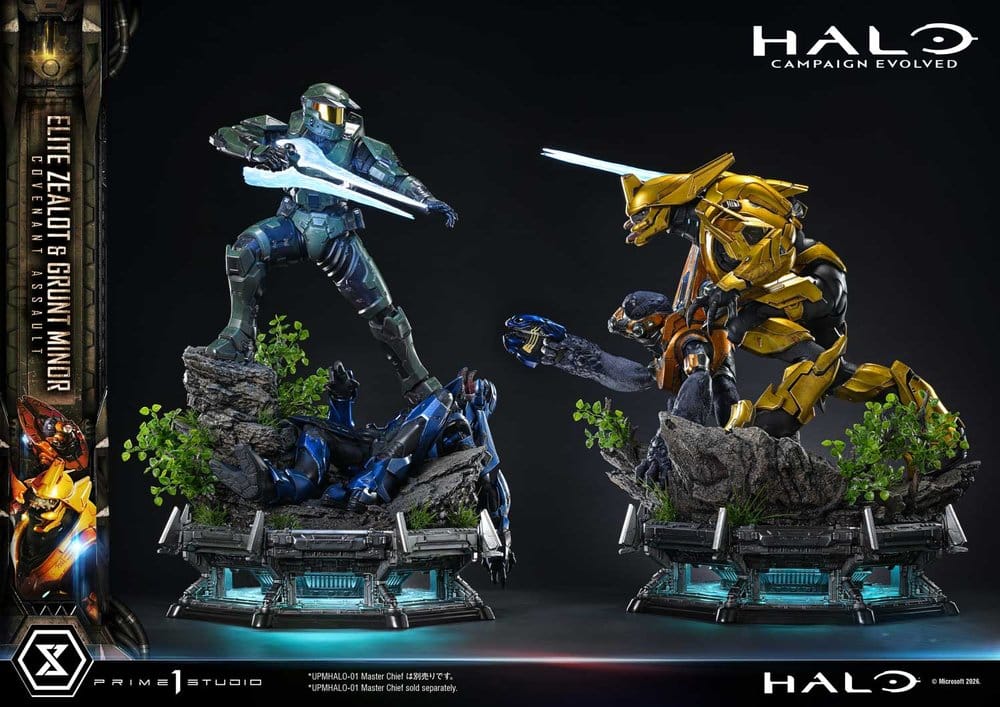 Halo: Campaign Evolved Ultimate Premium Masterline Series Statue 1/4 Elite Zealot & Grunt Minor: Covenant Assault 81 cm - Preorder - ETA: 25.07.2028