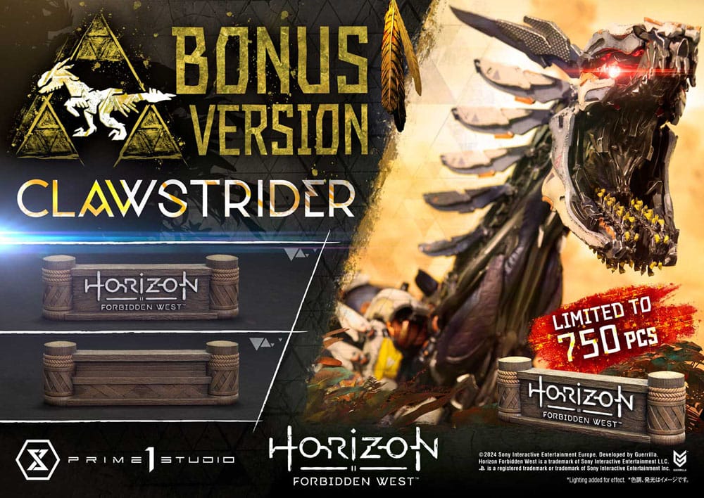 Horizon Forbidden West Ultimate Premium Masterline Series Statue 1/4 Clawstrider Bonus Version 68 cm - Preorder - ETA: 18.09.2026