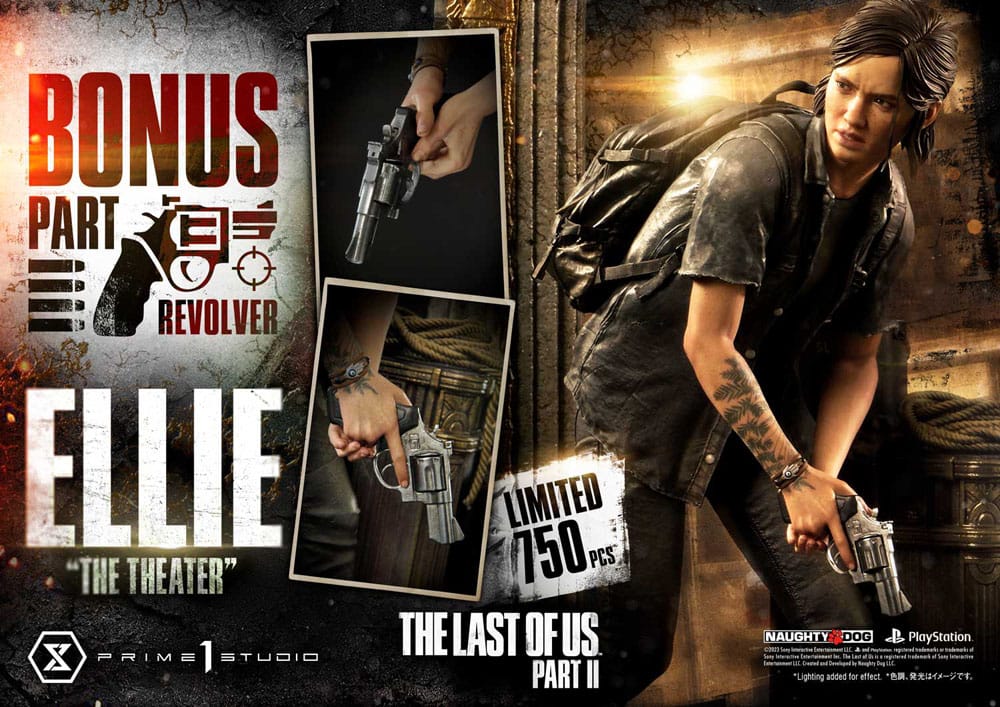 The Last of Us Part II Ultimate Premium Masterline Series Statue 1/4 Ellie "The Theater" Bonus Version 58 cm - Versand: 5-7 Tage nach Bestellung