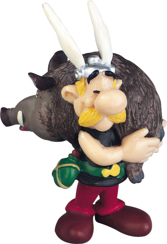 Asterix Figur Asterix mit Wildschwein 6 cm - Versand: 7 Tage nach Bestellung