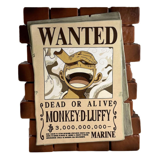 One Piece Spardose Luffy Wanted  - Versand: 5-7 Tage nach Bestellung