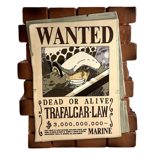 One Piece Spardose Law Wanted  - Versand: 5-7 Tage nach Bestellung