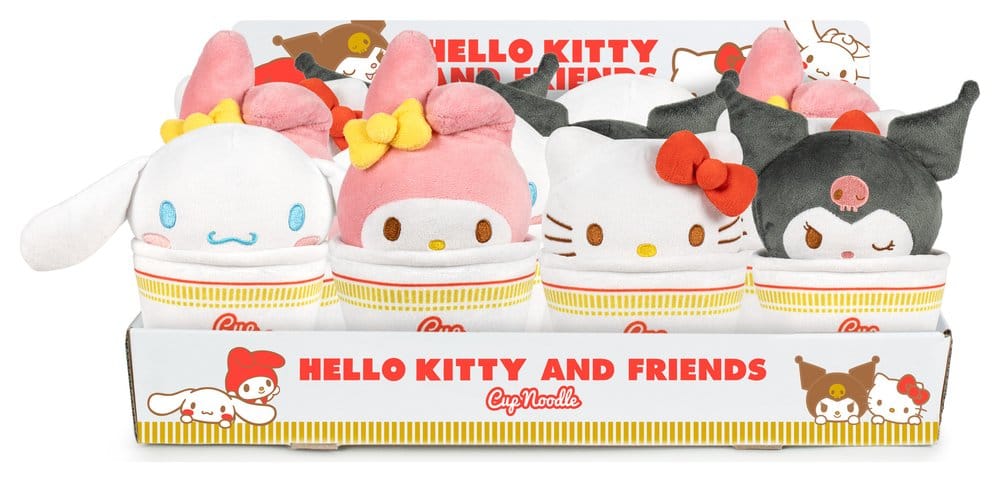 Hello Kitty &amp; Friends Plüschfiguren &nbsp;- Cup Noodles 16 cm Sortiment (24) - Preorder - ETA: 10.09.2026