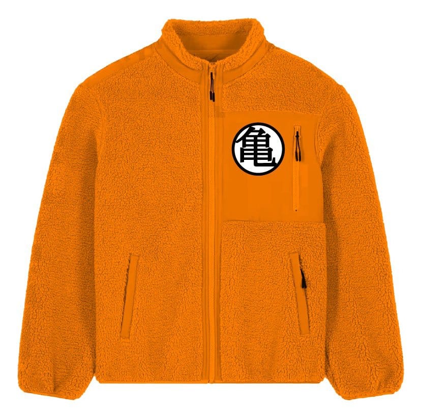 Dragon Ball Z Sherpa Jacke Goku Kanji Größe L - Versand: 7 Tage nach Bestellung
