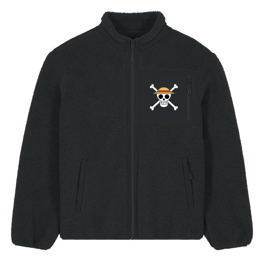 One Piece  Sherpa Jacke Logo Größe XXL - Versand: 7 Tage nach Bestellung