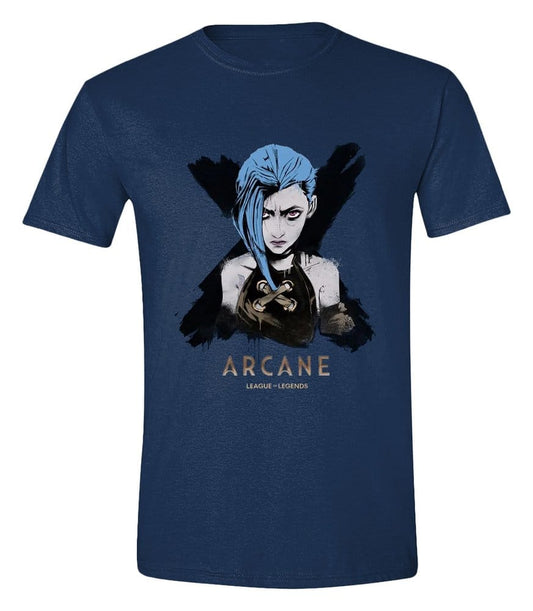Arcane T-Shirt Jinx Portrait Größe S - Versand: 7 Tage nach Bestellung