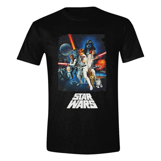 Star Wars A New Hope T-Shirt Retro Poster   Größe M - Versand: 7 Tage nach Bestellung