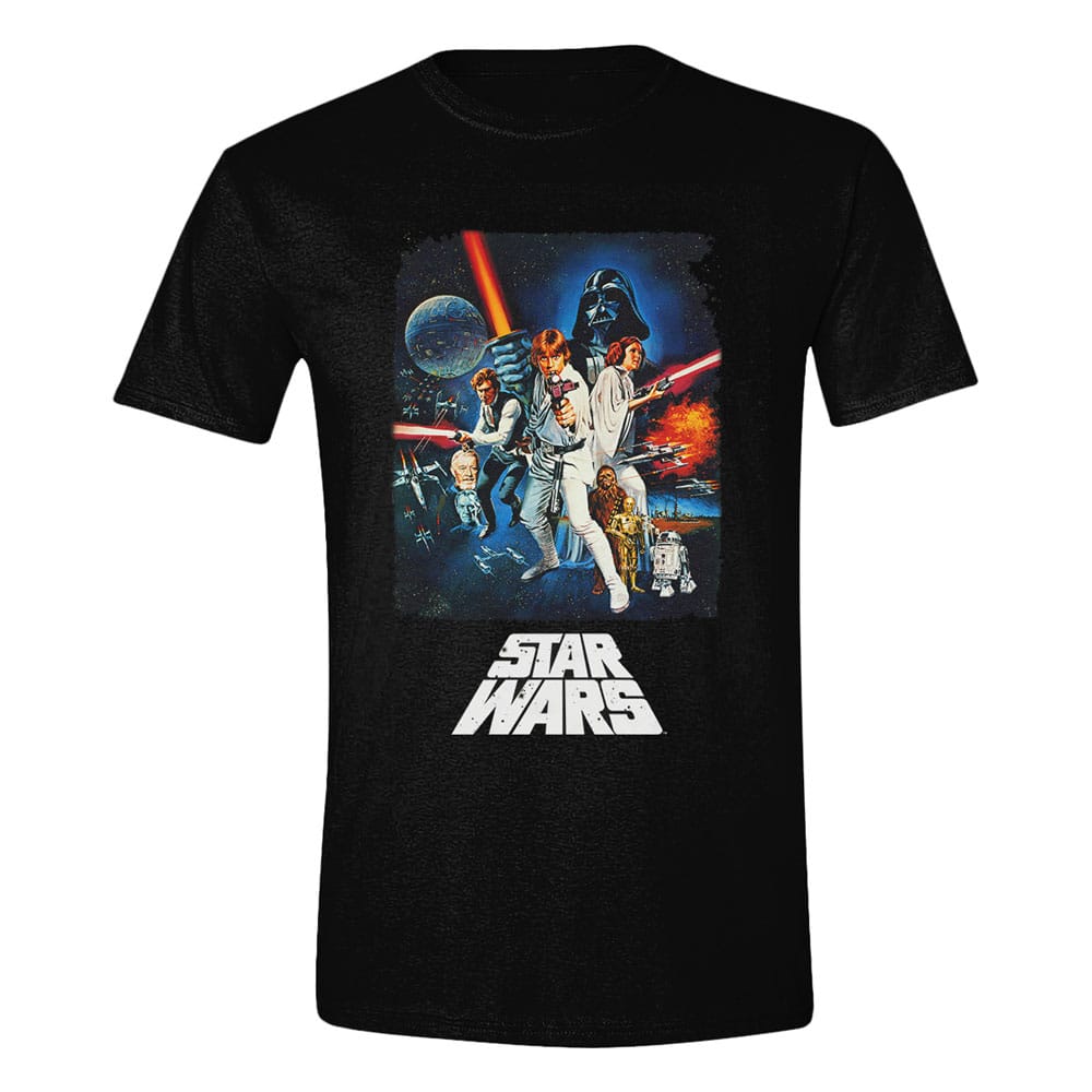 Star Wars A New Hope T-Shirt Retro Poster   Größe S - Versand: 7 Tage nach Bestellung
