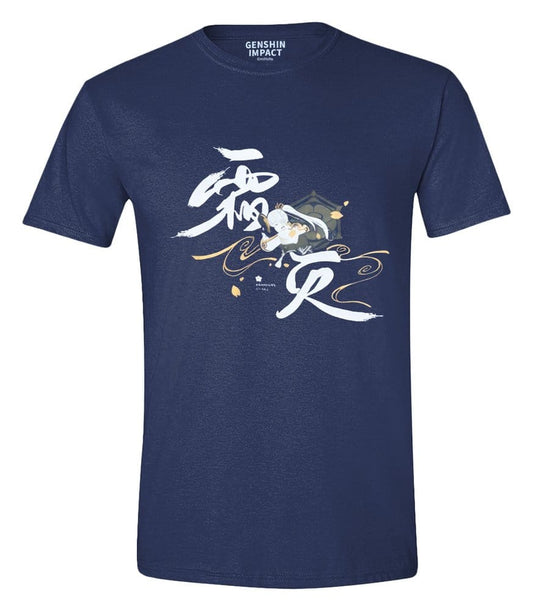 Genshin Impact T-Shirt Kamisato Ayaka Frostlake Heron  Größe L - Versand: 7 Tage nach Bestellung