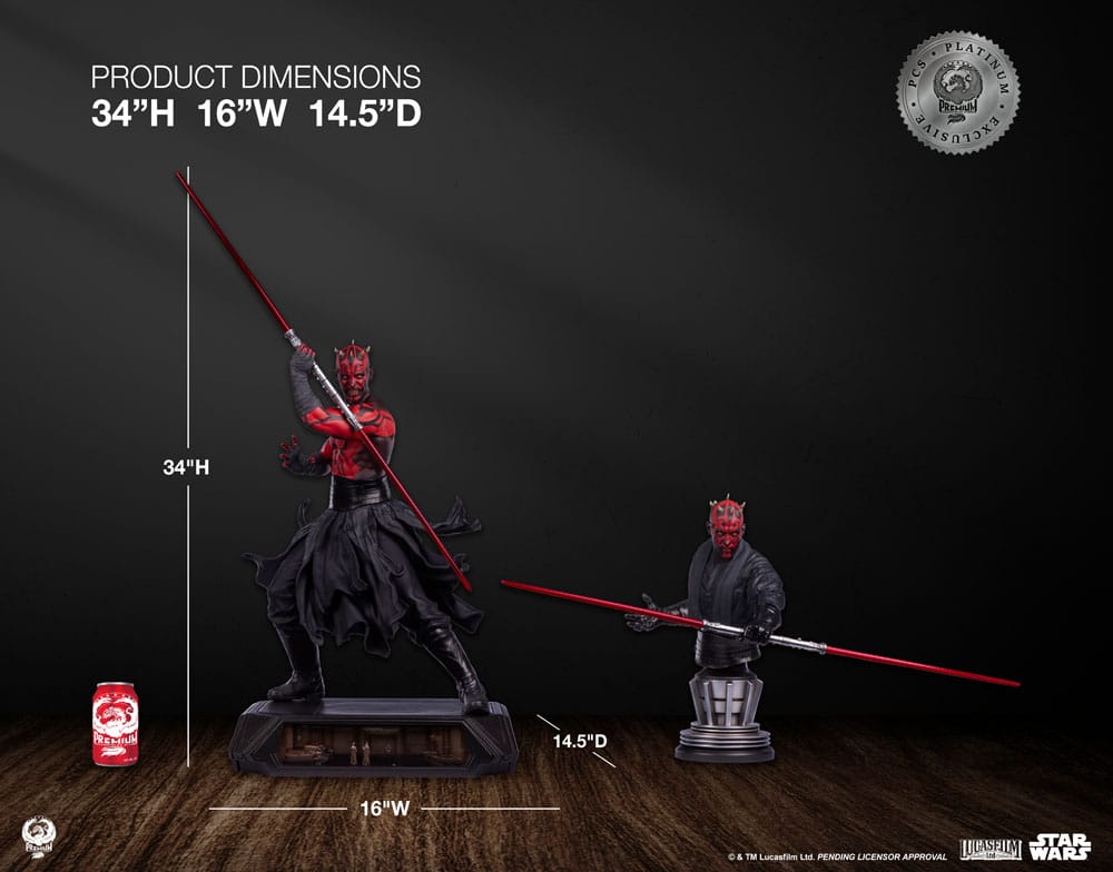 Star Wars Epic Series Statue 1/3 Darth Maul Platinum Exclusive 86 cm   - Preorder - ETA: 29.12.2025