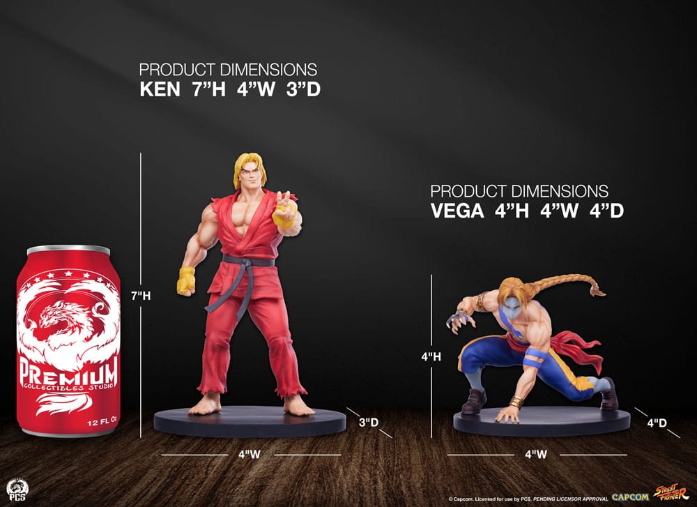 Street Fighter Street Jam Statuen 1/10 Ken & Vega Set  - Preorder - ETA: 19.02.2027