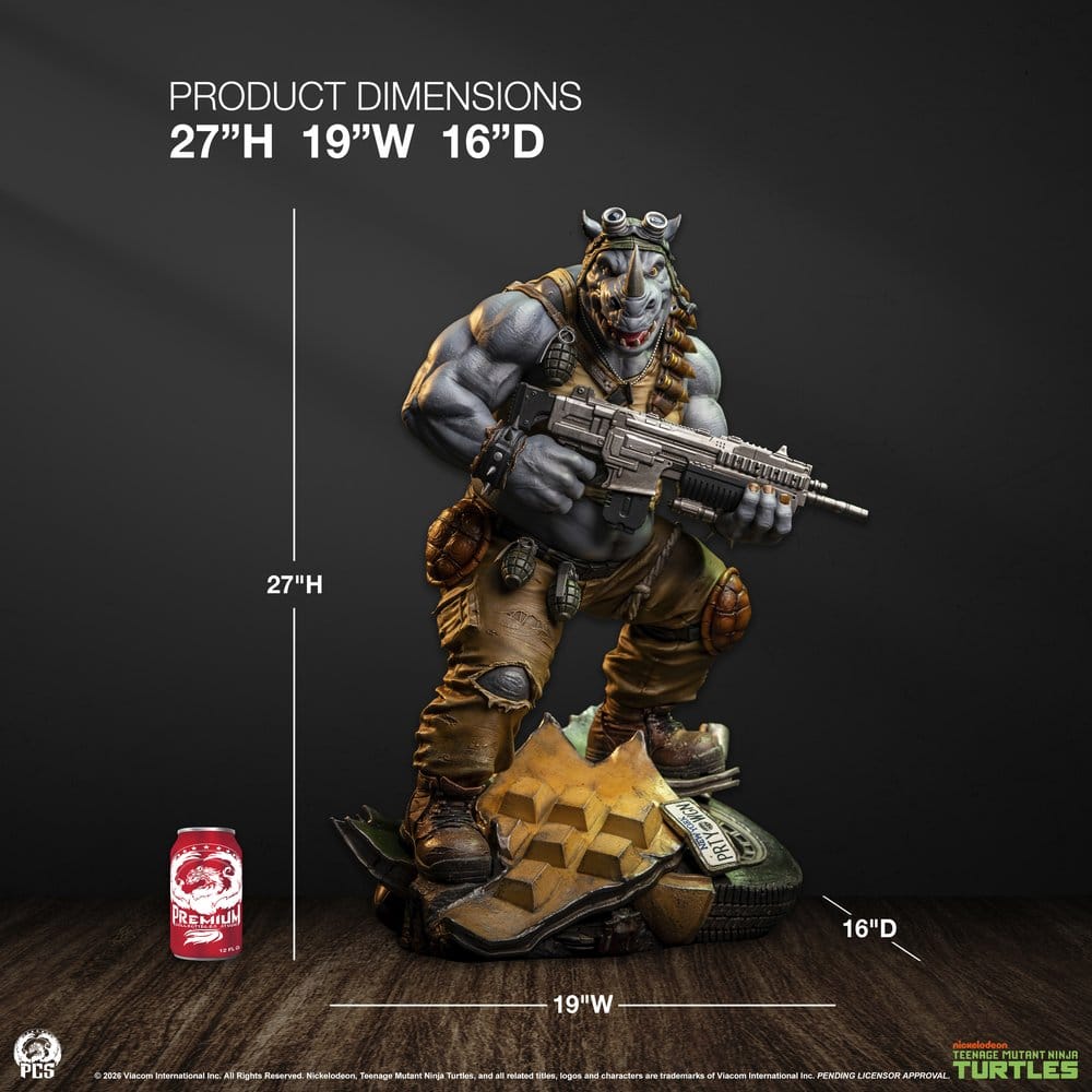 Teenage Mutant Ninja Turtles Legends Statue 1/3 Rocksteady 69 cm  - Preorder - ETA: 25.02.2027