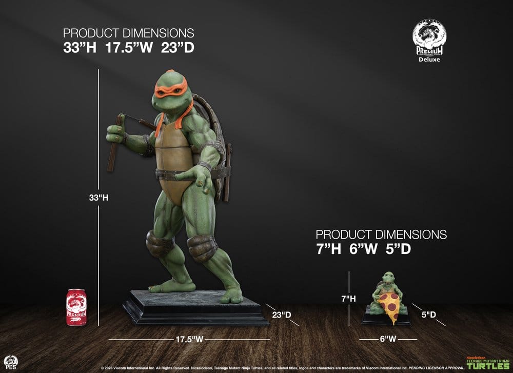 Teenage Mutant Ninja Turtles Statue 1/2 Michelangelo Deluxe Edition 84 cm - Preorder - ETA: 25.08.2027