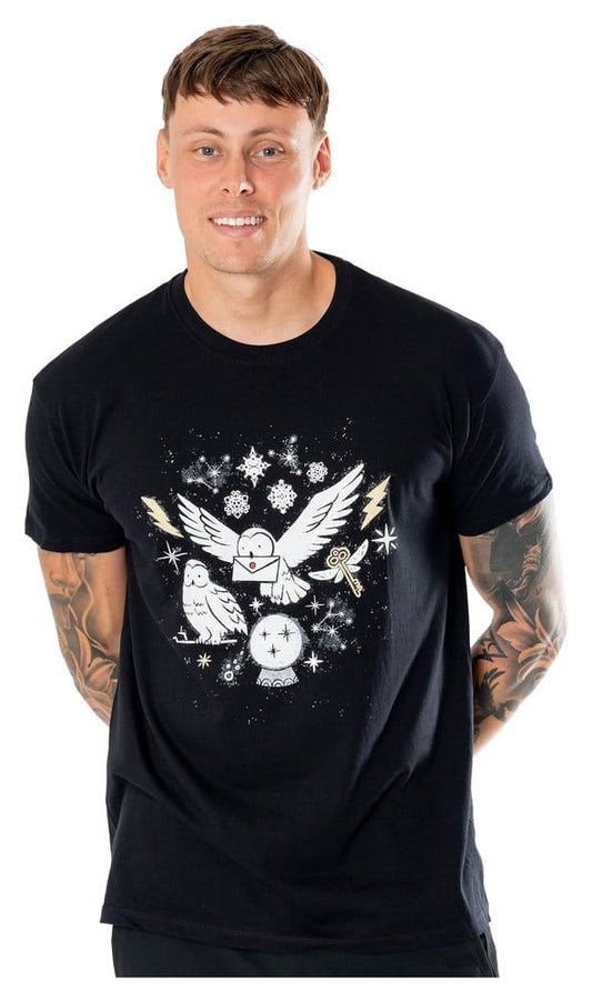 Harry Potter T-Shirt Hedwig Magical Xmas Größe XL - Versand: 7 Tage nach Bestellung